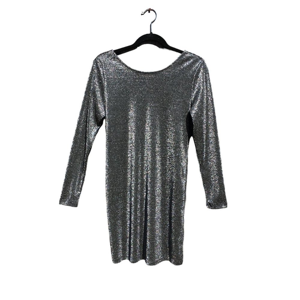 Shimmery Party Dress Semi-Sheer Size Medium